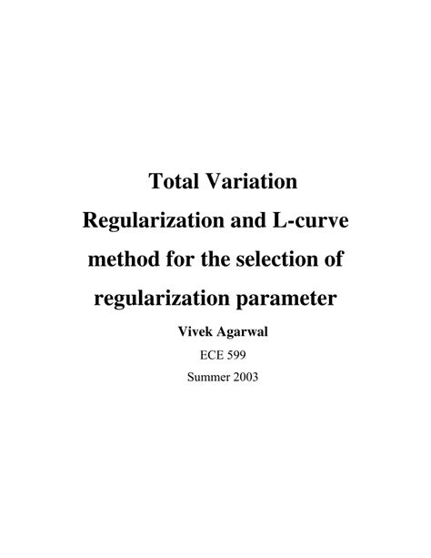 Image result for Total Variation Regularization