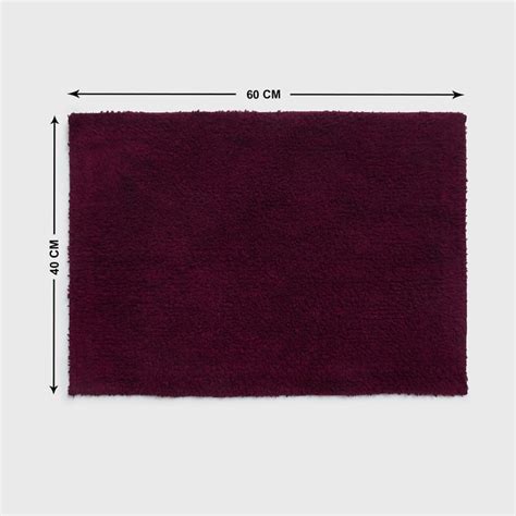 Buy Colour Connect Hilda Cotton Bath Mat - 60x40cm from Home Centre at ...