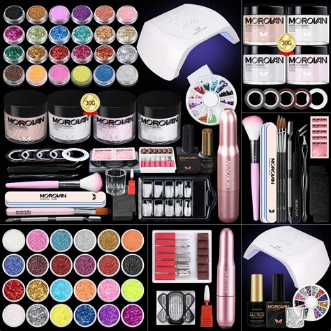 Amazon.com: Morovan Acrylic Nail Kit with Drill - Professional Nail Kit ...