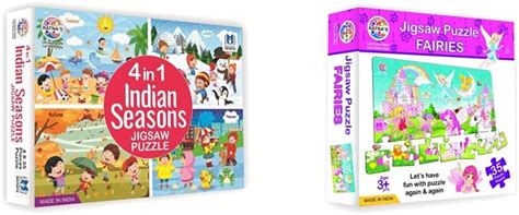 Buy Ratna's 4 in 1 Indian Seasons Jigsaw Puzzle, 35 Pieces & RATNA'S ...