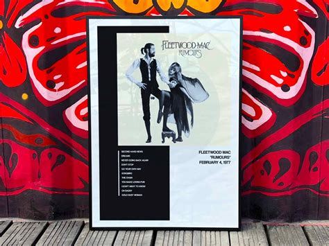 Fleetwood Mac Rumours Album Cover Poster 1 | Inspire Uplift