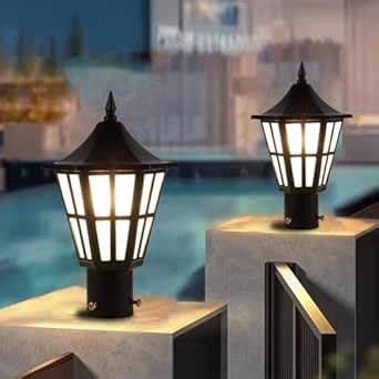 SAH Pillar Mounted Post Light Outdoor Main Gate Light Fixture Perfect ...