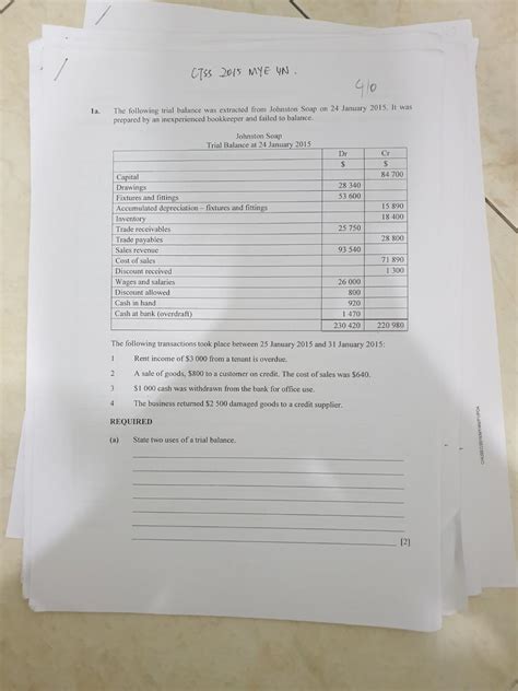 POA Secondary 3NA and 4NA exam paper, Hobbies & Toys, Books & Magazines ...