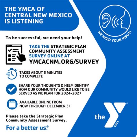 Strategic Plan Community Assessment Survey - YMCA Central New Mexico