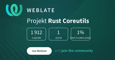 Rust Coreutils - Polish @ Hosted Weblate