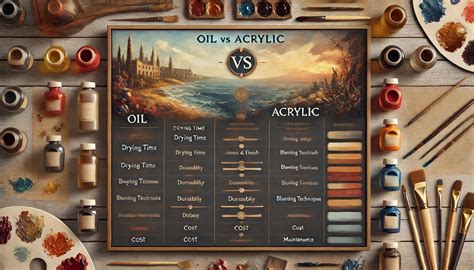 Oil vs Acrylic Painting Comparison Tool - MoMAA | Affordable Art ...