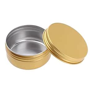 GAH 5pcs Empty Makeup Aluminium Pot Jar Tin Lip Balm Container Storage ...