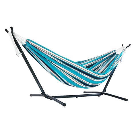 Vivere C9SUN Token Surfside Fabric Hammock with Stand in the Hammocks ...