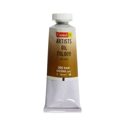 htconline.in| Camlin Artists Oil Colour 120ml SR1 Raw Sienna - htconline.in