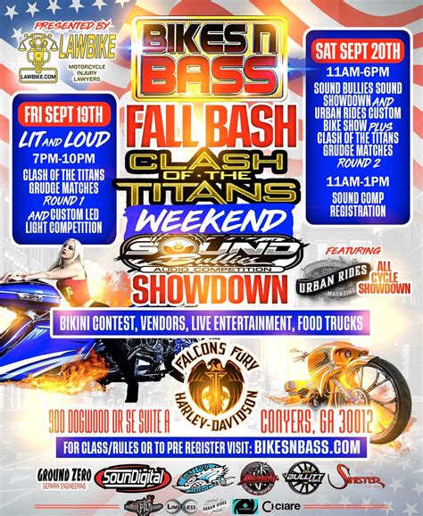 Bikes N Bass Fall Bash Presented by Law Bike , Falcons Fury Harley ...