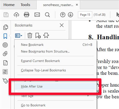 Image result for Bookmark Panel