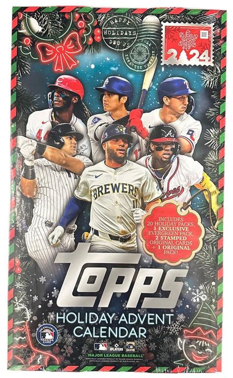 2024 Topps Holiday Baseball Mega Holiday Advent Calendar Box - Walmart.com