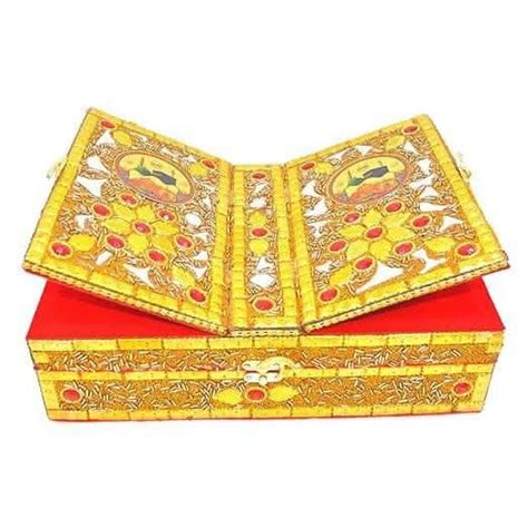 Santarms Foldable Wooden Quran Rehal Stand and Book Box (Golden) – HalfPe