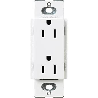 Lutron SCR-15-SW Satin Colors 15A Electrical Socket Duplex Receptacle ...