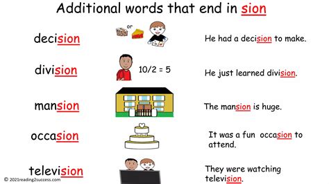Teaching kids easily confused #word endings, #tion and #sion. Both make ...