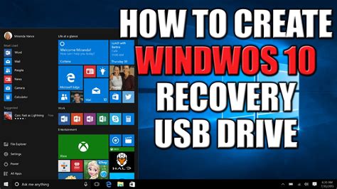 Create a Recovery Drive USB 的图像结果