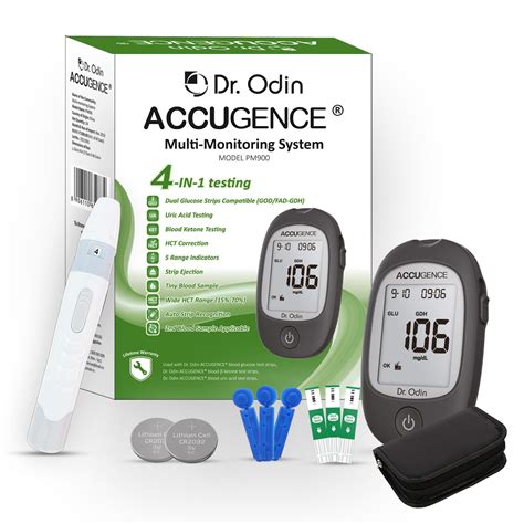 Dr. Odin PM-900 Accugence Multi monitoring Glucose Meter Kit,Dual ...