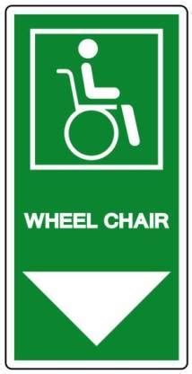 RLDigitalUnits WHEEL CHAIR SIGN BOARD Emergency Sign Price in India ...
