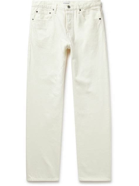 FRAME - Straight-Leg Jeans - White Frame Denim