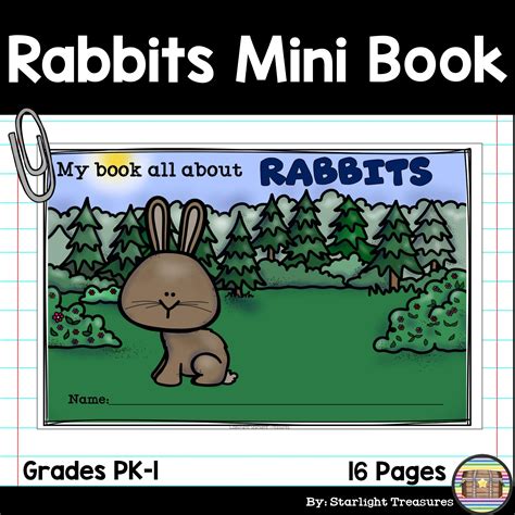 Rabbits Mini Book for Early Readers - Bunny Mini Book | Mini books ...