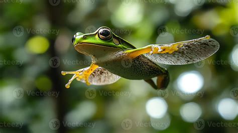 Wallaces Flying Frog Rhacophorus nigropalmatus phylum Chordata class ...