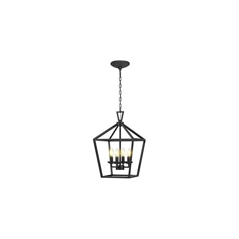 PARTPHONER 4-Light Black Lantern Pendant Light, with | Ubuy India