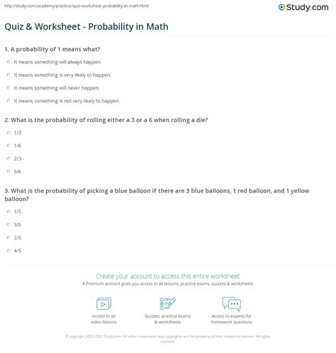 Image result for Probability Test Practice