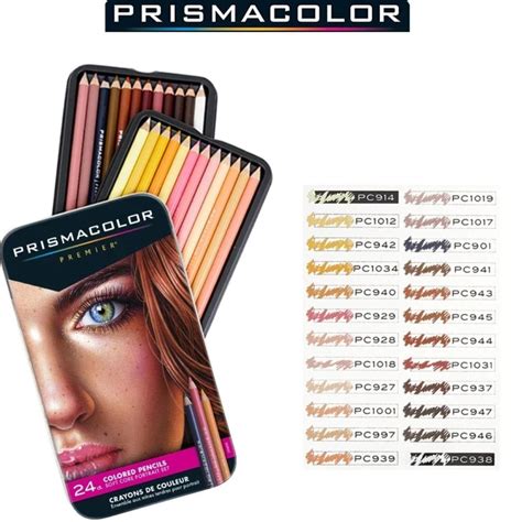 Prismacolor Premier Portrait Pencils Pack Of 24 - SCOOBOO - Prismacolor