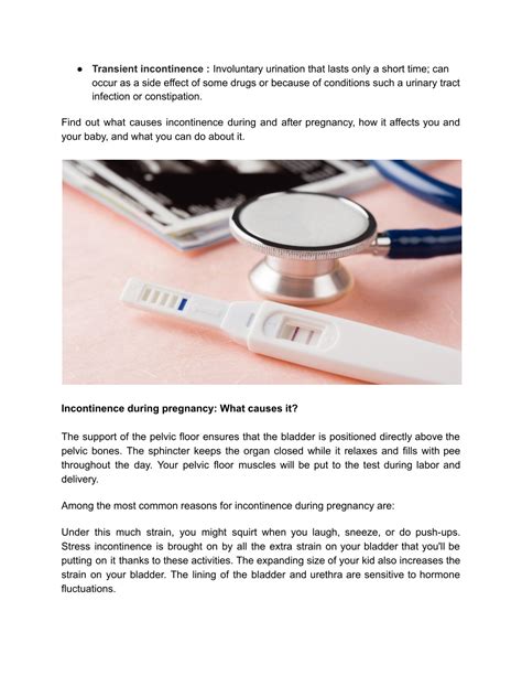 PPT - Incontinence During Pregnancy_ Causes and Treatment PowerPoint Presentation - ID:11594220