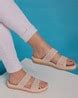 Buy Cream Flat Sandals for Women by SHEZONE Online | Ajio.com
