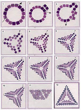 Image result for Triangle Seed Bead Tutorial