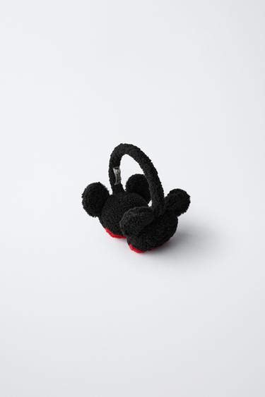 MICKEY MOUSE © DISNEY FAUX SHEARLING EARMUFFS - Black | ZARA India