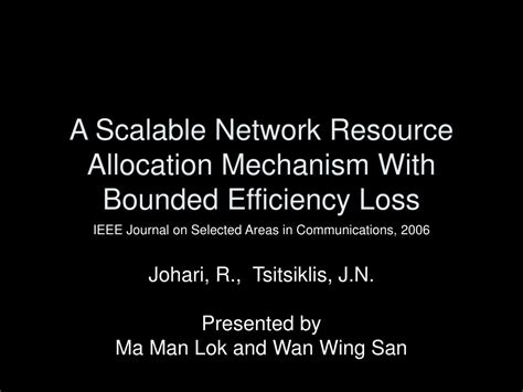 Network Resource Allocation 的图像结果