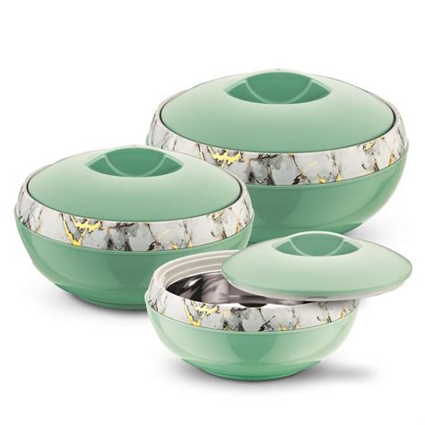 Buy Asian Plastowares - Venus Marble Casserole (600 ml, 1000 ml, 1500 ...