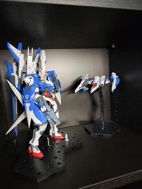00 XN + Raiser - first MG and water decal attempt : r/Gunpla