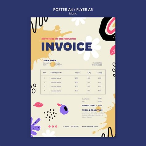 Music template design | Free PSD