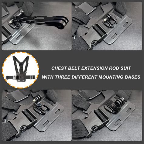 Buy Chest Harness Mount Adjustable Chest Strap Belt with Extension Arm ...