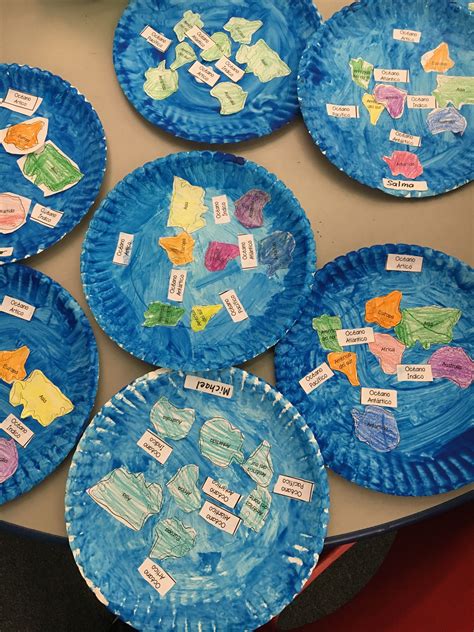 Paper plate continents – Artofit