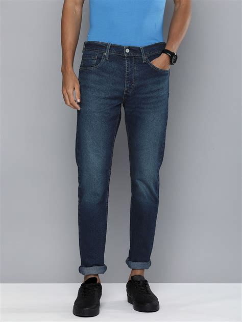 Levis Men 512 Slim Tapered Fit Mid-Rise Heavy Fade Stretchable Jeans ...