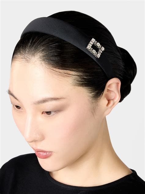 Serre-tête Très Vivier en gros grain Noir Femme REWAC8101016N1PZB999 ...