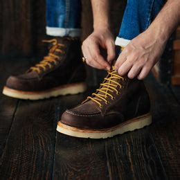 Leather moc toe boots – Craft & Glory