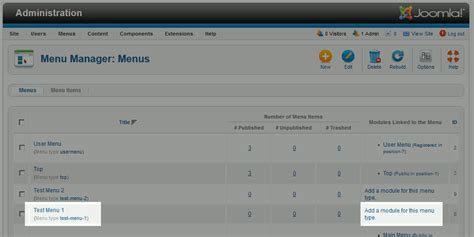 Image result for Joomla Menu Module