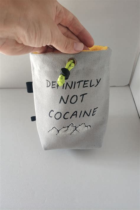 Rock climbing chalk bag not cocaine rock climbing gifts – Artofit