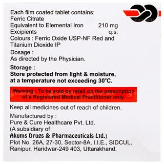 Citraphos 210 MG | Order Citraphos 210 MG Tablet Online at Truemeds