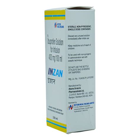 Inzan 400 mg Infusion 1's Price, Uses, Side Effects, Composition ...