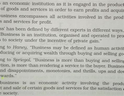 concept of business - Bachelor of Commerce - Studocu