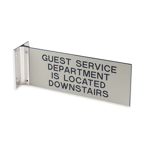 Custom Mountable Engraved Sign with Extended Wall Sign Holder, 4" x 10 ...