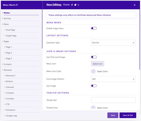 Image result for Advanced Menu