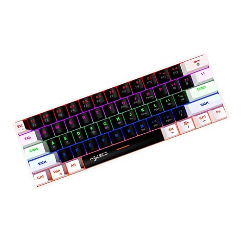 Mechanical Keyboard Mini 61 Keys Mechanical Axis Light Adjustment for ...