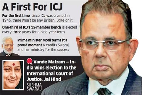 DALBIR BHANDARI IS NOT FIRST JUDGE IN ICJ